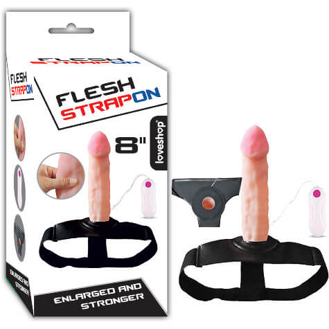 STRAPON İÇİ BOŞ Belden Bağlamalı Penis Vibratör
