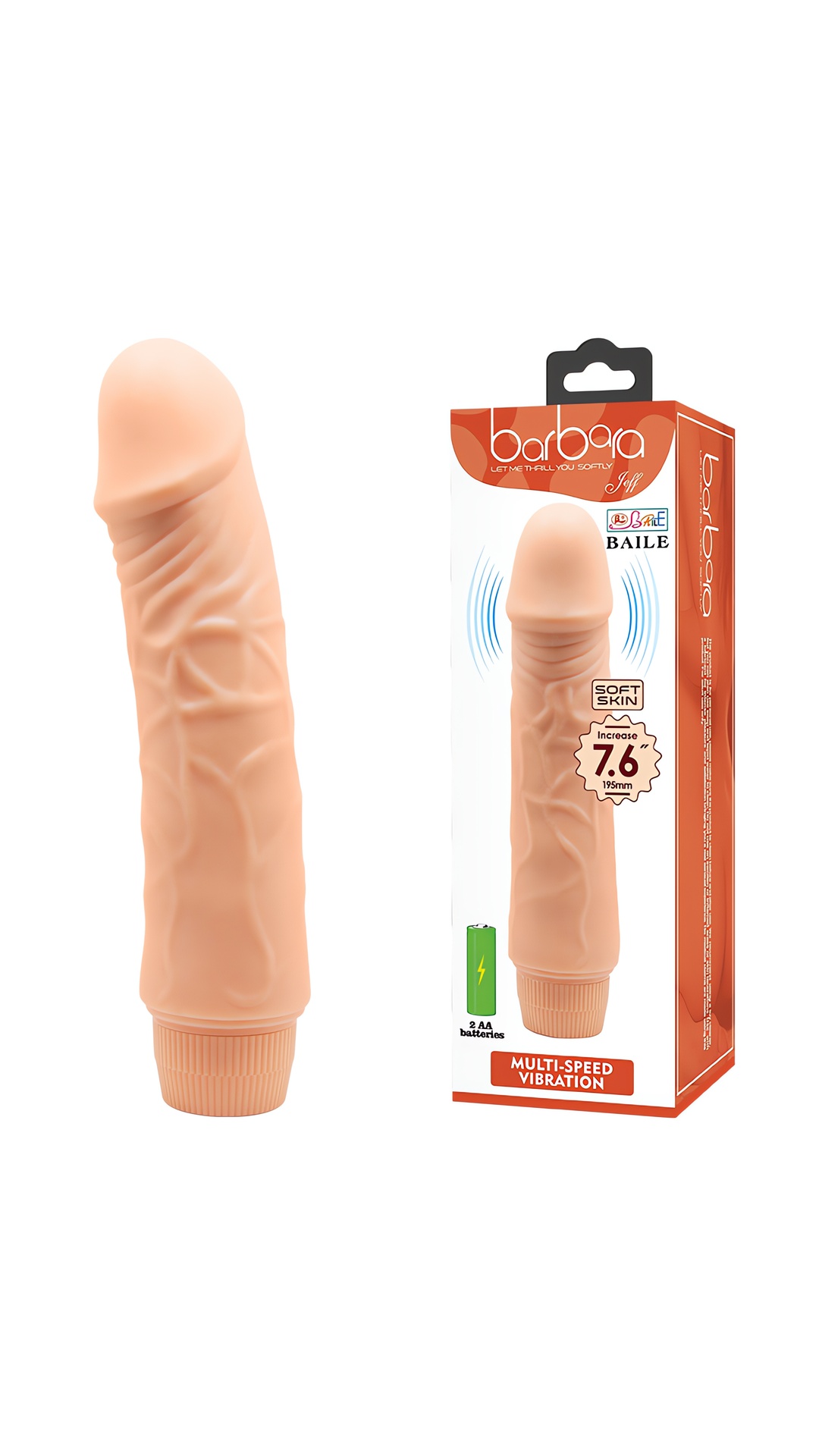 Ero Shop Realistik Ten Rengi Penis Vibratör