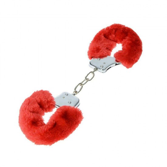 KIRMIZI PELUŞLU METAL KELEPÇE