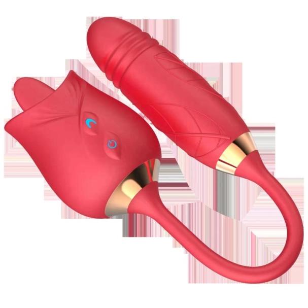 Su Geçirmez 10 Modlu Dil Simülasyonu Titreşimli Gül Vibratör