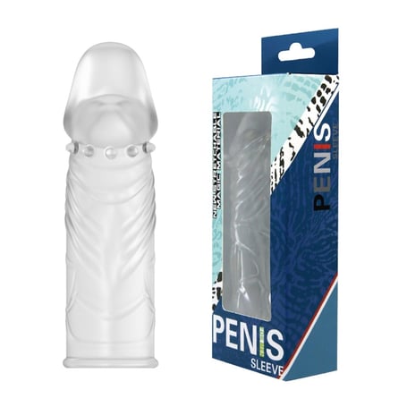 Penis Sleeve Uzatmalı Şeffaf Silikon Penis Kılıfı