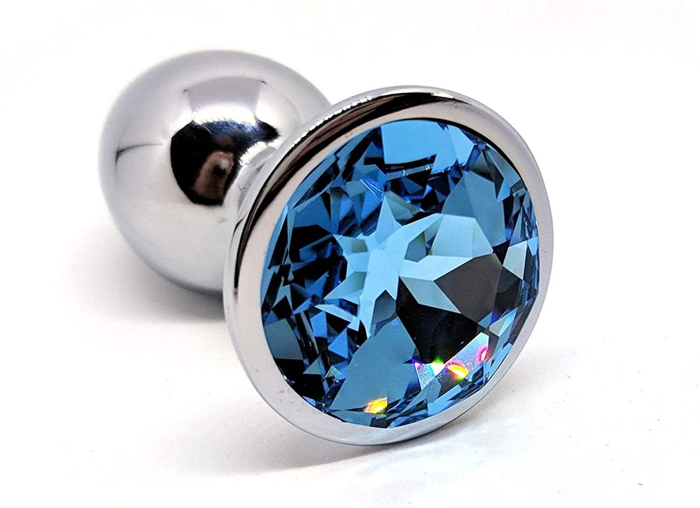 Mücevher Taşlı Orta Boy Paslanmaz Çelik Anal Tıkaç