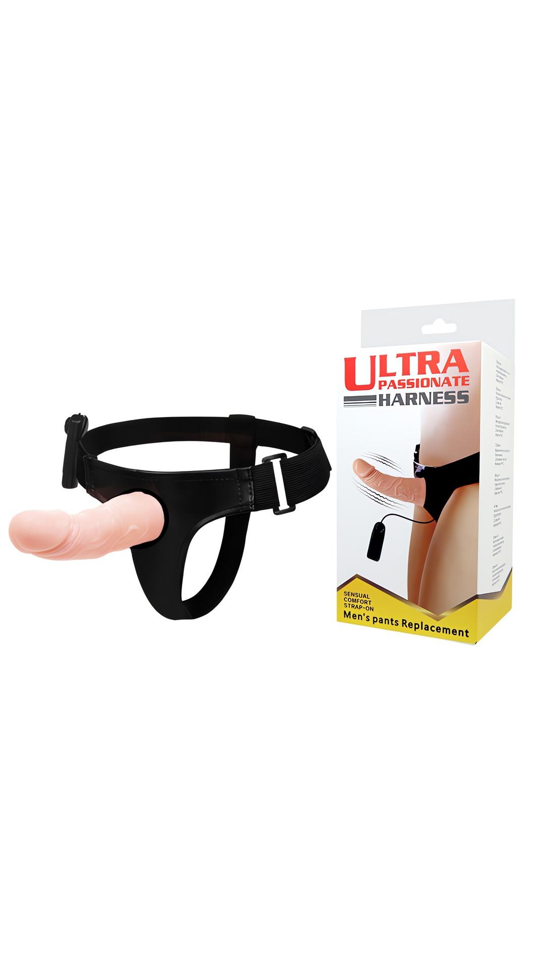 DOLGULU İÇİ BOŞ BELDEN BAĞLAMALI TİTREŞİMLİ KUMANDALI VİBRATÖR STRAP-ON